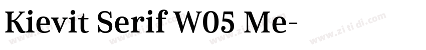 Kievit Serif W05 Me字体转换